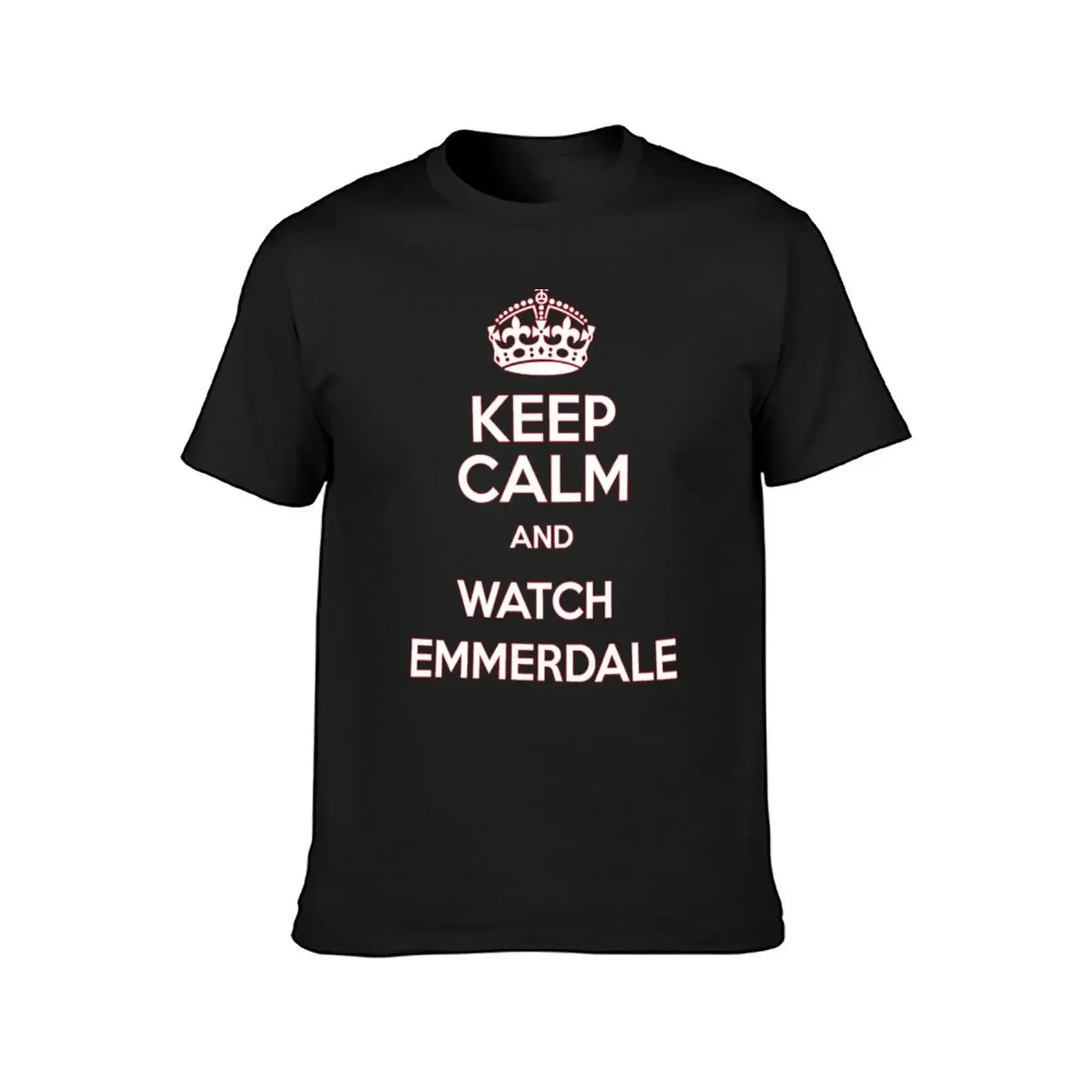 Emmerdale Keep Calm And Watch It! S T-Shirt custom shirt tees oversized men t shirt