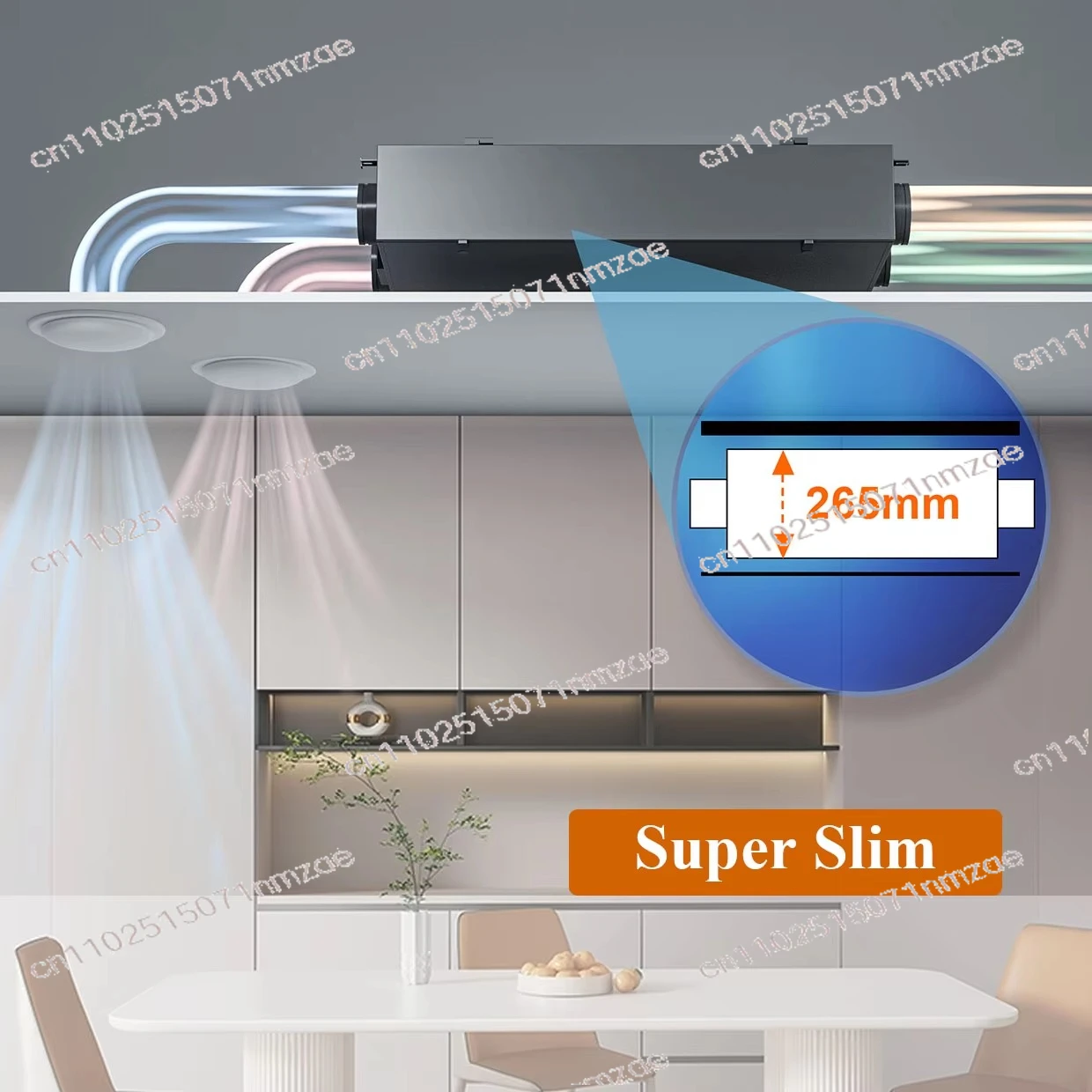 Housing 96% heat recovery efficiency Mechanical ventilation system energy recovery ventilation system