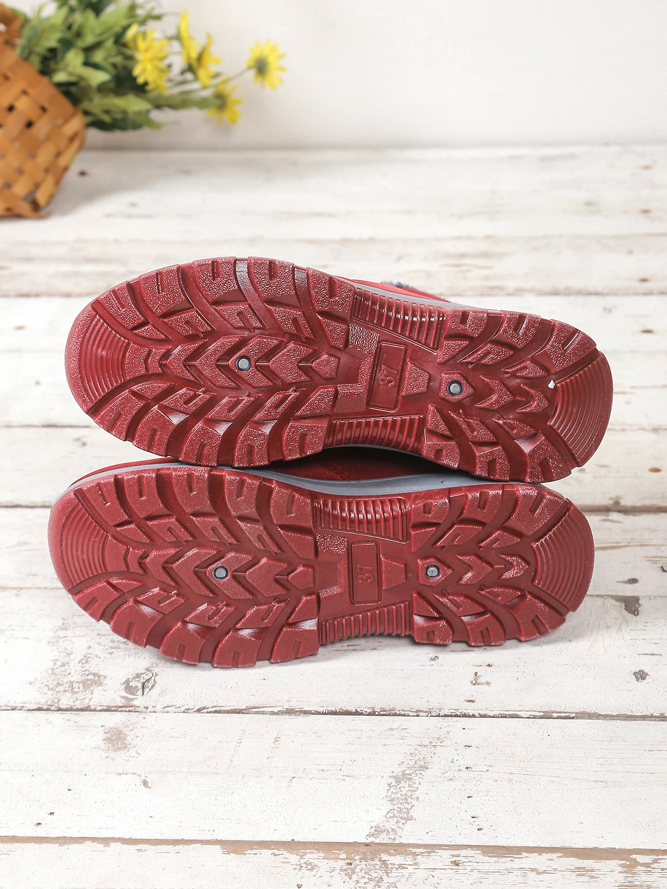 Damen-Winterstiefel mit warmem Fleecefutter, 4 cm Plateau, zum Hineinschlüpfen, wasserdicht, rutschfest, für den Außenbereich, lässig, zum Gehen, kurze Stiefeletten – Detail 29