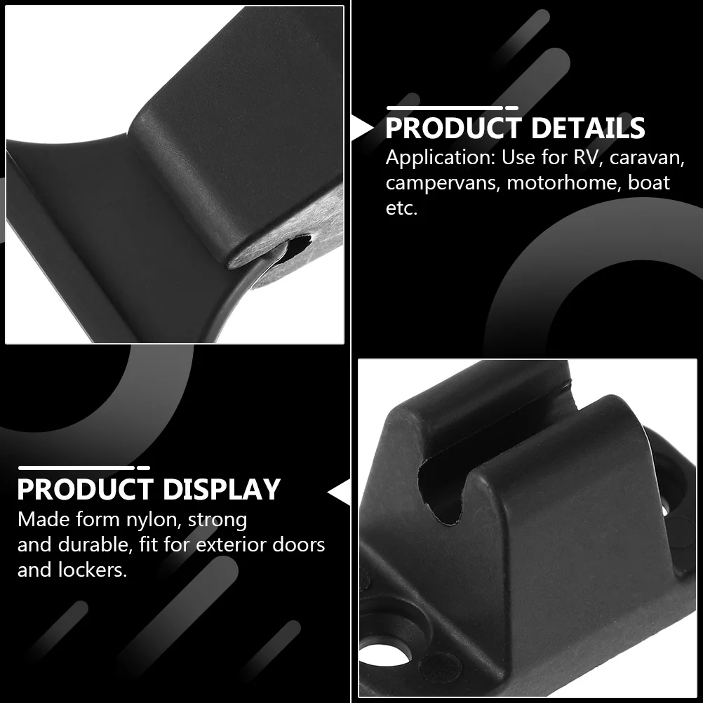 

4pcs Cabin Door Latch Nylon Door Stop Retainer For Rv Caravan Camper Boat Exterior Doors Durable T Shape Holder Tool