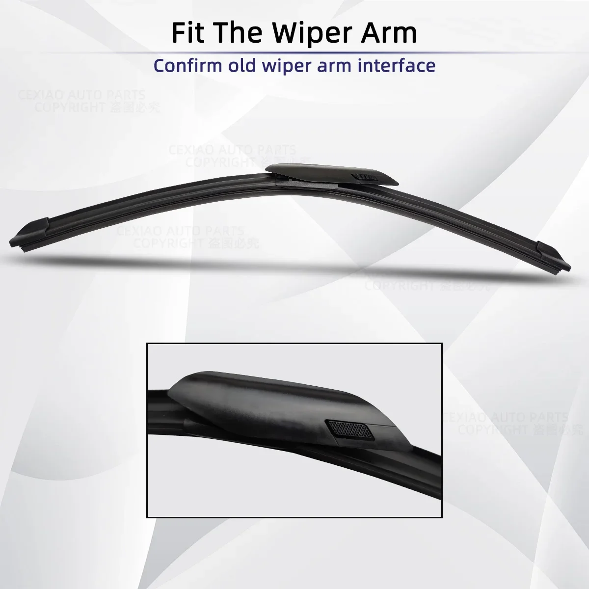 Frameless Boneless Rubber Cleaning Wiper Blades For Great Wall GWM Poer Pao 2019-2023
