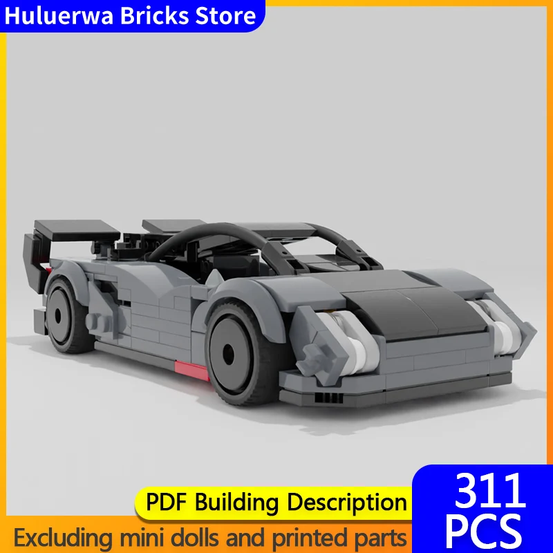 

Модель скоростного гоночного автомобиля MOC, строительные кирпичи JP110.R, верхний спортивный автомобиль, модульная технология, подарки, праздник, сборка, детские игрушки
