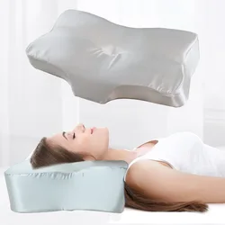 Beauty Sleep Pillow Anti Aging Anti Wrinkle Orthopedic Ergonomic Memory Foam Neck and Shoulder Pain Cushion for Back Sleeping