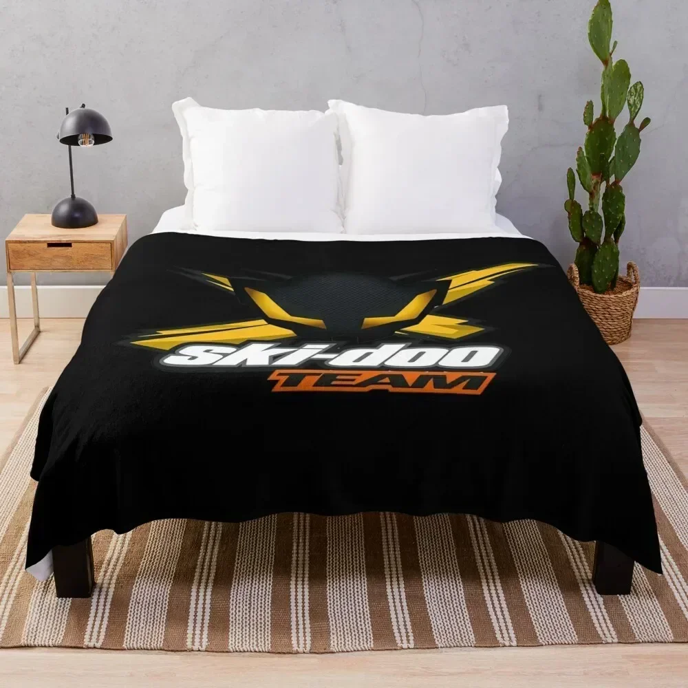 

Ski-Doo Team Logo Throw Blanket Winter beds halloween Weighted Bed Fashionable Blankets