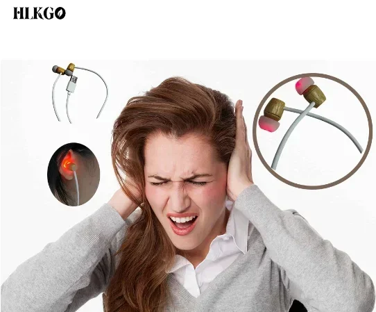 Tinnitus Treatment Red Light Laser Cure Deafness Swelling Hearing Loss Cleans Earwax Otitis Relief Earache Ears Antibacterial