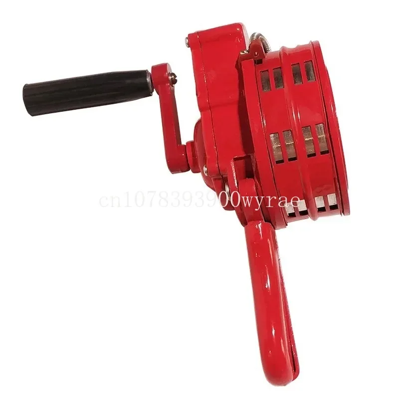 

110db Y Aluminum Hand-Crank Operated Emergency Alarm Siren Manual Outdoor Alarm Loud