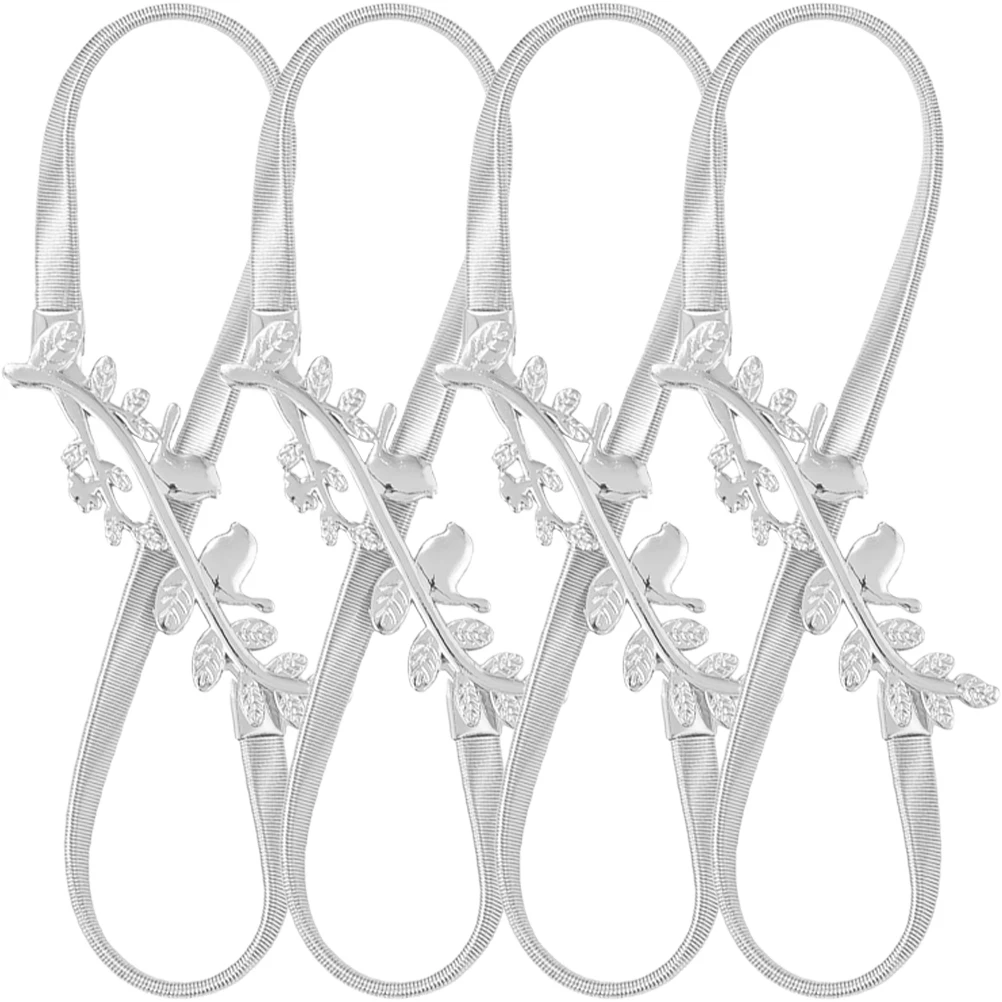 

Curtain Tie backs Metal Buckle Home Window Decor Bedroom Fashionable Accessories Strong Elasticity No Drilling Easy Use Curtain