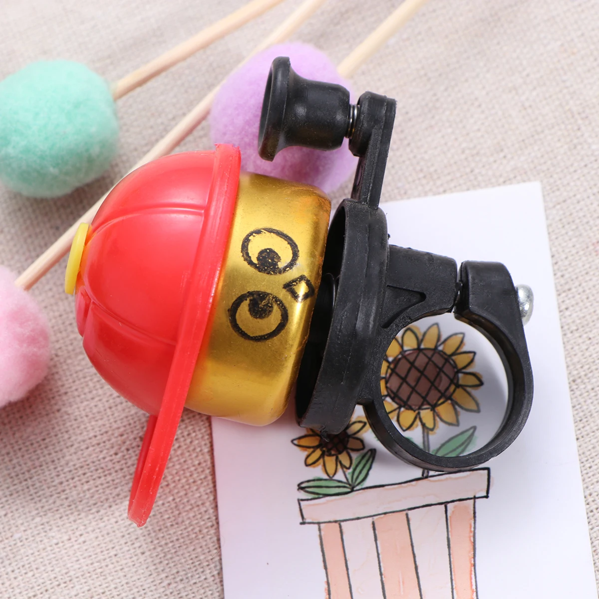 

Cute Kids Bike Bell 1.8-2.2cm Diameter Loud Clear Sound ABS Aluminum Children Bells Bicycle Accessories Mountain