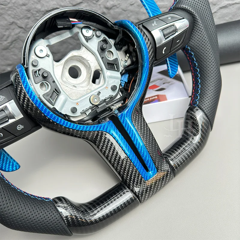 Real Carbon Fiber Steering Wheel For BMW F10 F30 F20 F31 F32 F33 F35 F36 F06 F12 F13 F15 F16 F25 F11 F34 F80 Car Accessories