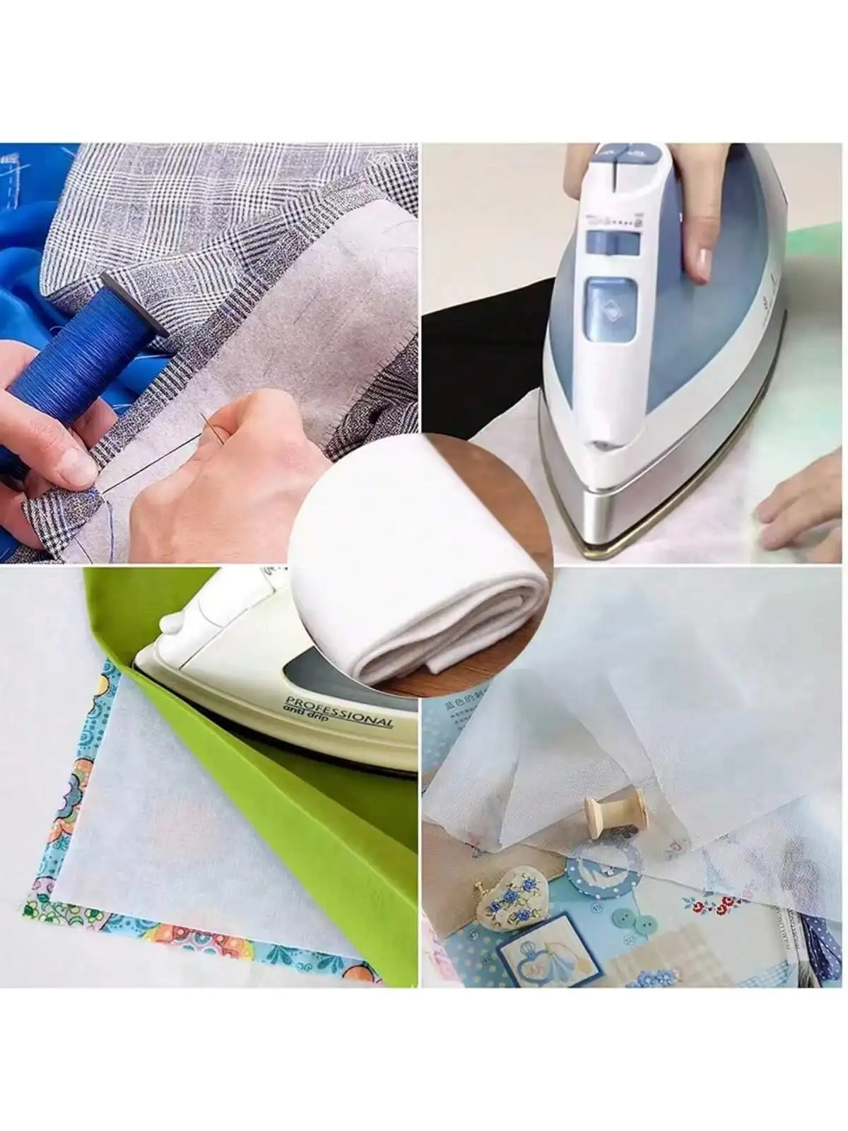 تفاعل قابل للانصهار، تفاعل غير منسوج لخياطة غطاء الخياطة على الجزء الخلفي من مشاريع الرمز البريدي المنصهرة بشكل جميل