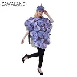Zawaland Cosplay Fun Grape Suits Fruit Costume Women Harvest Party Fruit Costume Loose Halloween Carnival Performance Clothing