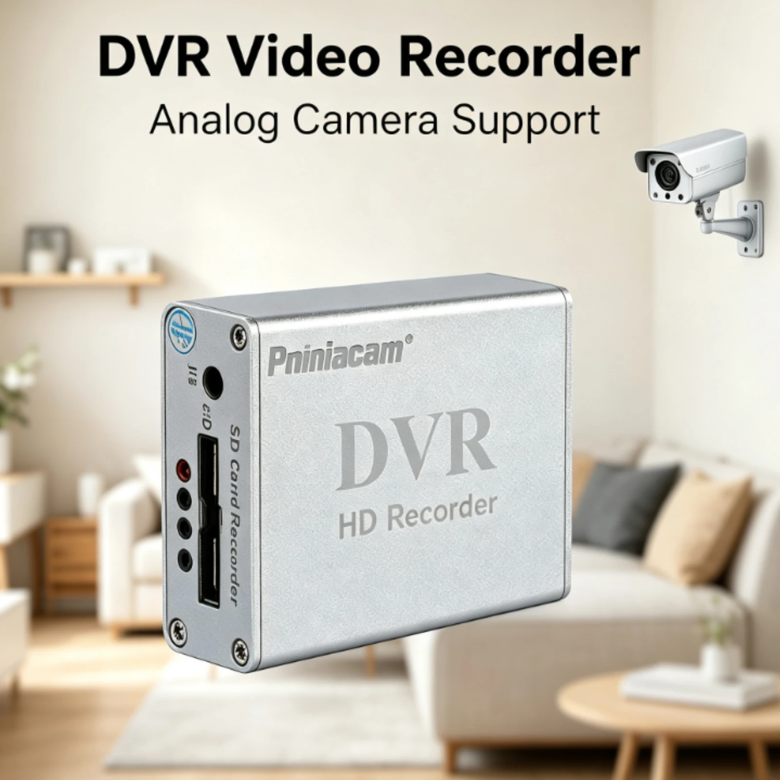 1Ch MINI DVR Video Recorder with AV in, AV Out,  Video Recorder by SD card  for FPV camera with AV cable video recording