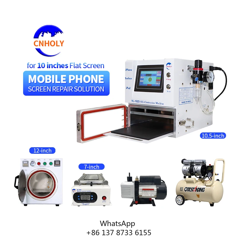 CNHOLY 5-piece Set Oca Vacuum Lamination Machine Phone Lcd Flat Screen Bonding Repair Machine