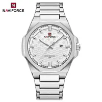 Naviforce 9245 Fashion Top Brand Watches for Men Calendar Simple Quartz Stainless Steel Strap Waterproof Wriswatches