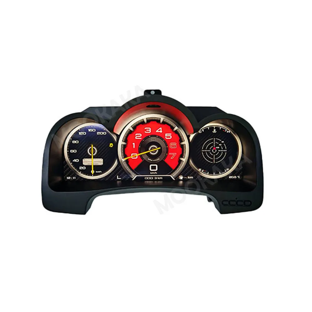 Full LCD Digital Instrument Virtual Cockpit For Toyota Hilux 2005-2015 Multifunctional Speedometer Dashboard Plug And Play