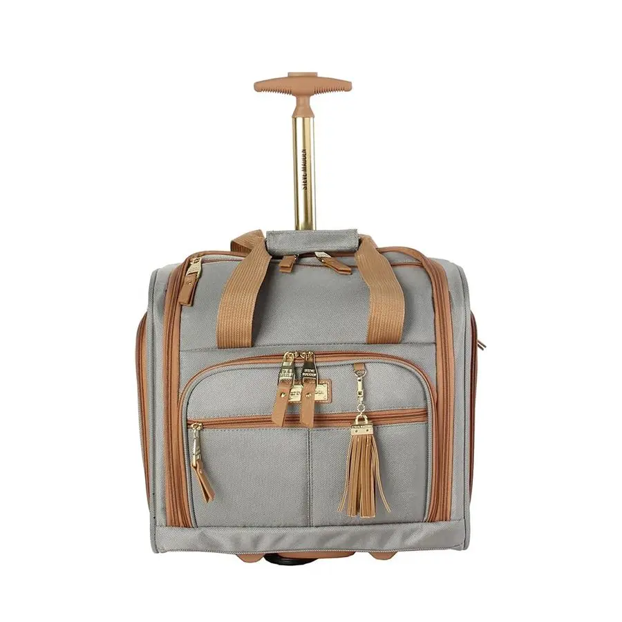 Maleta de mano de 15 pulgadas, equipaje pequeño para fin de semana durante la noche, equipaje de viaje de negocios, ligero, 2 ruedas giratorias debajo del asiento