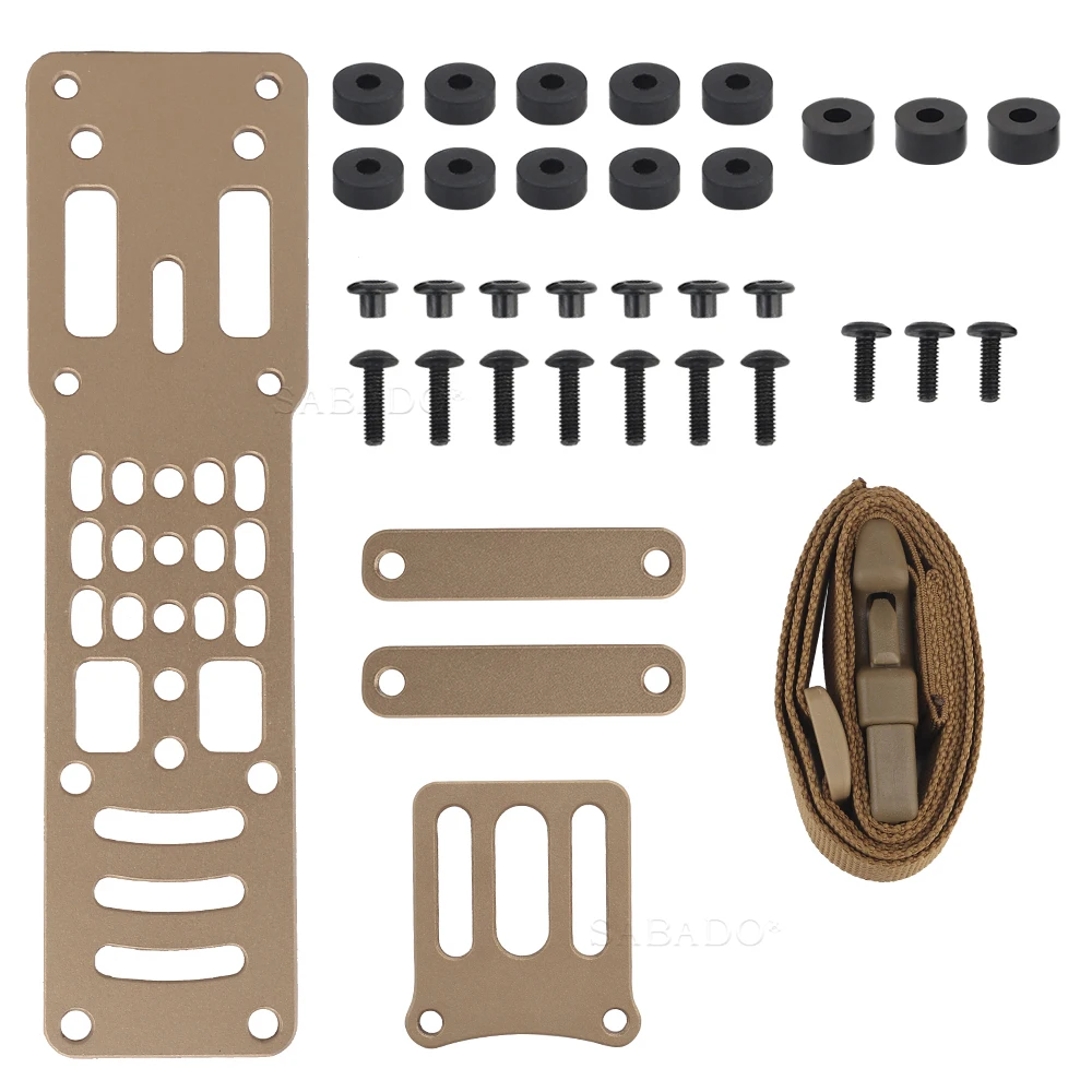 6354DO Modular Holster Adapter Pistol Leg Strap Kit MHA LSK Platform Fork Receiver Plates 20° For G17 G19 Airsoft On MOLLE Belt