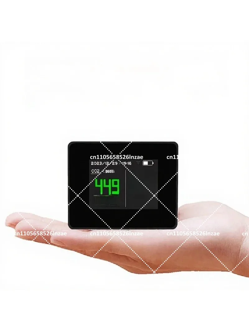 Portable Car Indoor CO2 Monitor, Carbon Dioxide Concentration Detector with WiFi Remote
