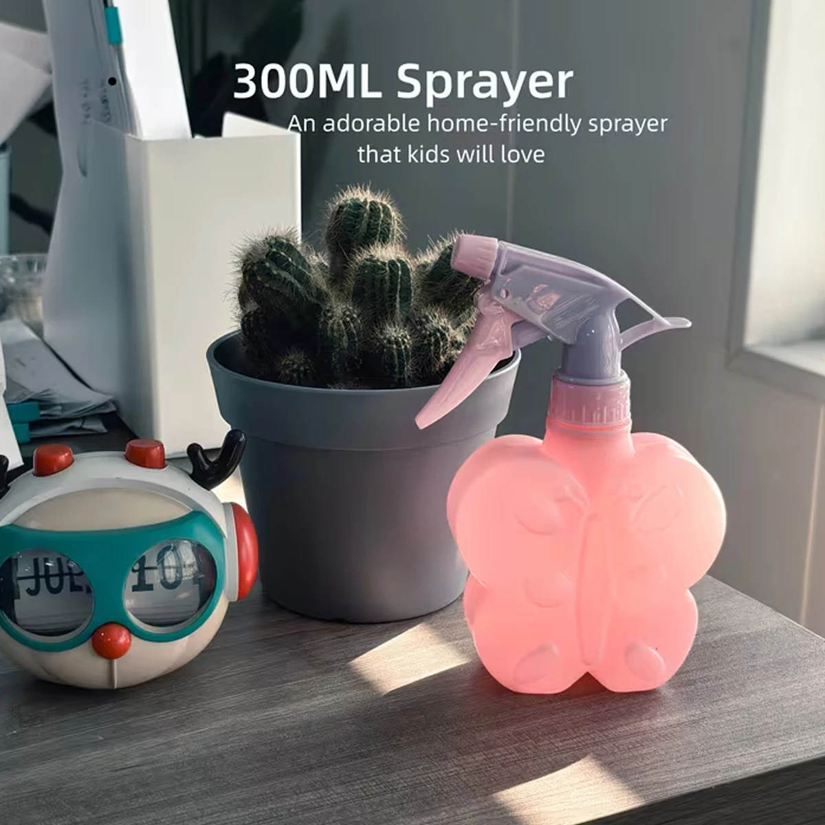 300ml Cute-Shaped Household Watering Can, Small Watering Bottle Suitable for Children, Indoor Plant and Succulent Spray Bottle
