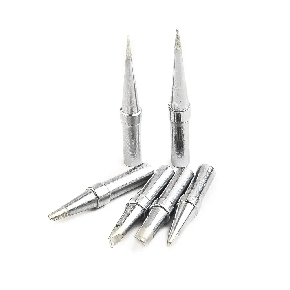 

Accessories Equipment Soldering Iron Tips Long Conical Metalworking Oxygen-free copper Replacement Single Flat