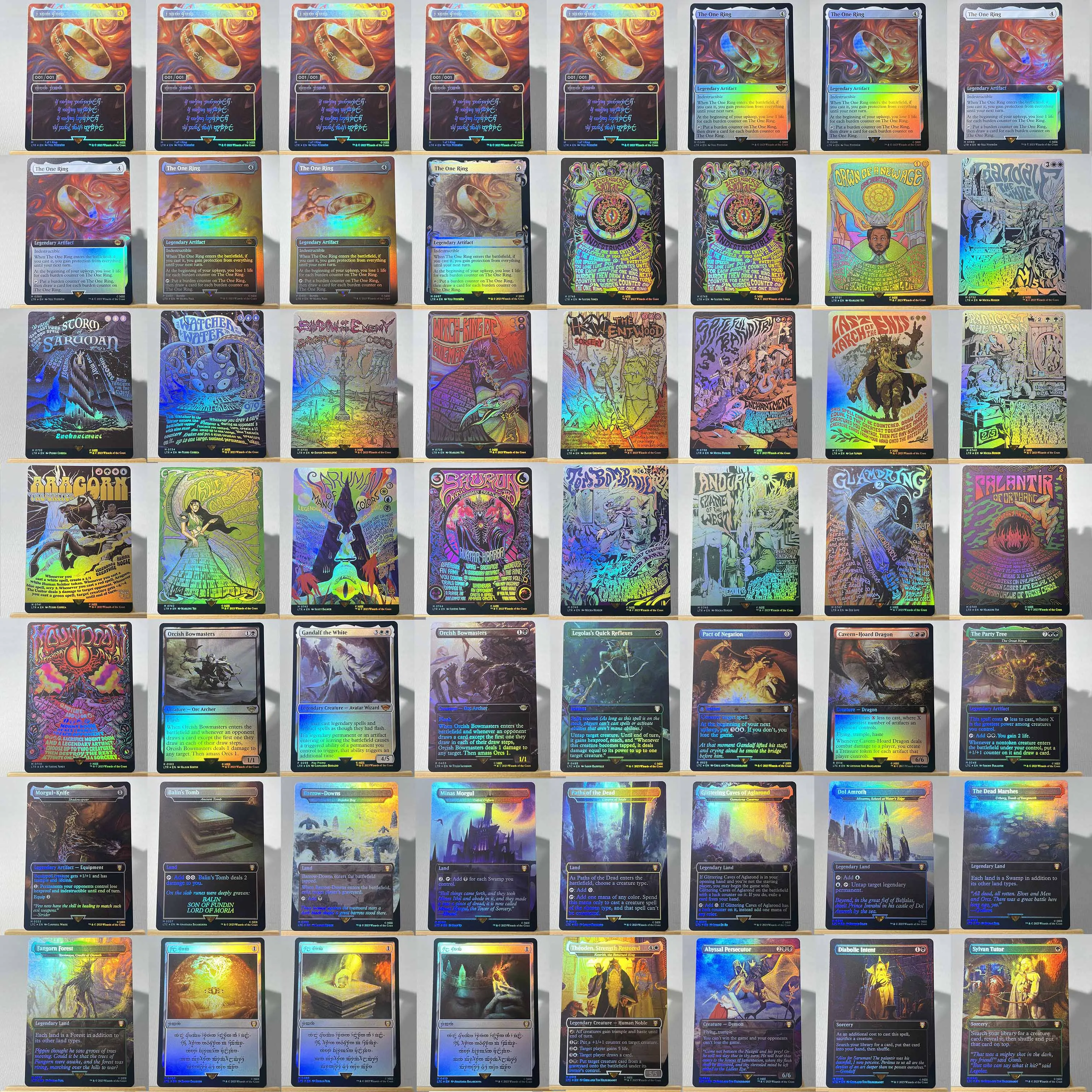 Whole Set TCG Cards for Home Play Proxy magical power9 beta fetch lands VMA dual  shock land The One Ring gathering Sol Ring