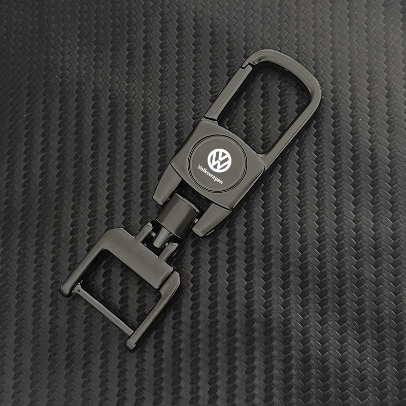 Car Key Chain Luxury Genuine Leather Keychain Pure Color Key Ring Accessories for VW Volkswagen Golf Polo Passat Touran Jetta