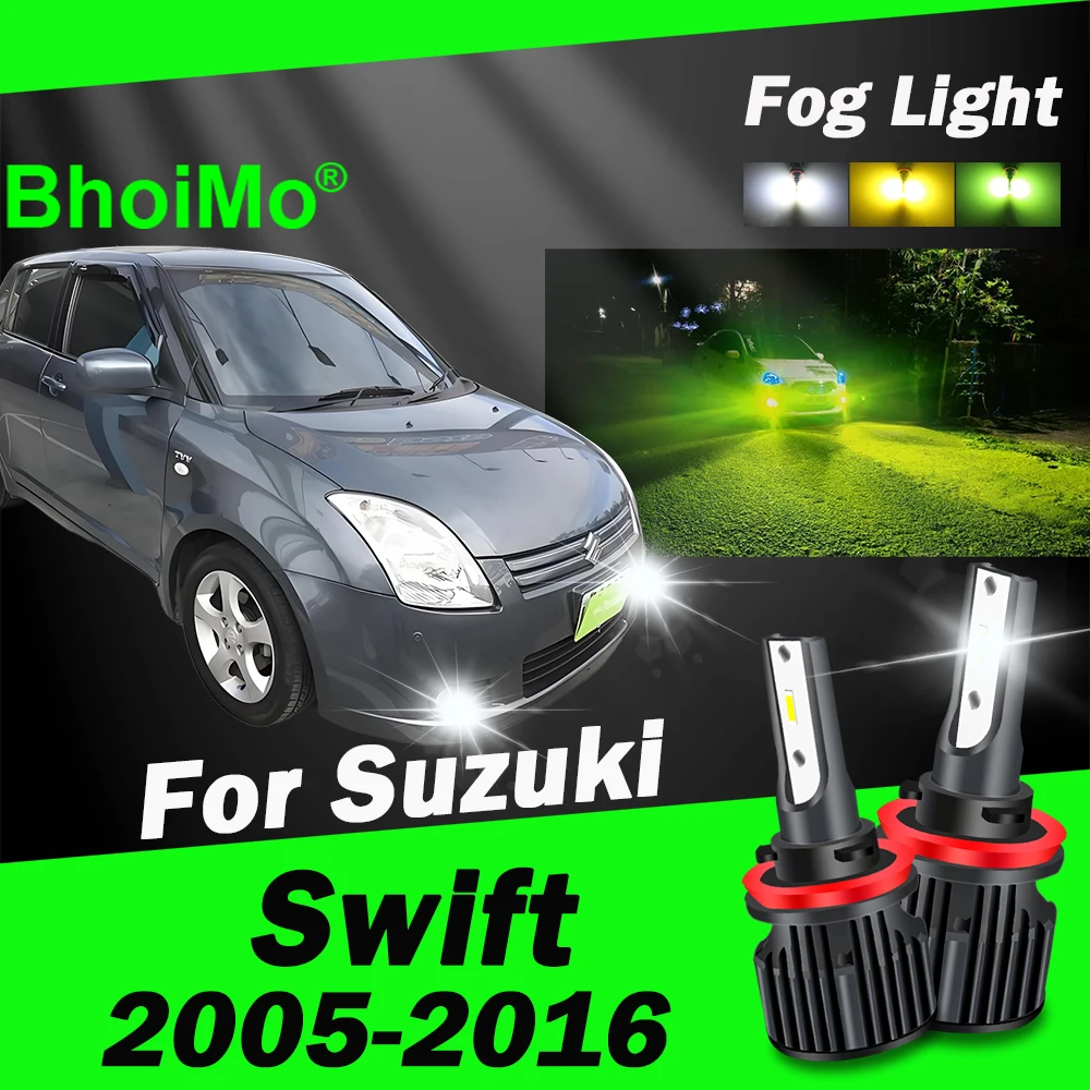 

BhoiMo Front Fog Light Bulb For Suzuki Swift 2005 - 2016 Led Lamp 2006 2007 2008 2009 2010 2011 2012 2013 2014 2015