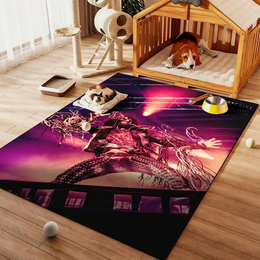 

Floor Mat Diatom Bath Mat Absorbent Quick Dry Non-Slip TPR Backing Soft Plush Draining Rugs Singer R-Rob Zombies COOL