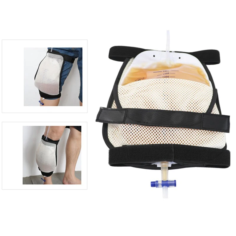 Urine Collection Bag Bind Leg Holder Drainage Strap Fixed External Bag Catheter Stabilization Device For Urinary Incontinence