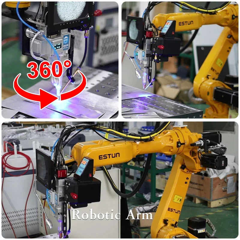 高精度3D自動レーザー溶接ロボット、ステンレス鋼・アルミニウム対応、中国ブランドロボットアーム、1.5KWレーザー溶接