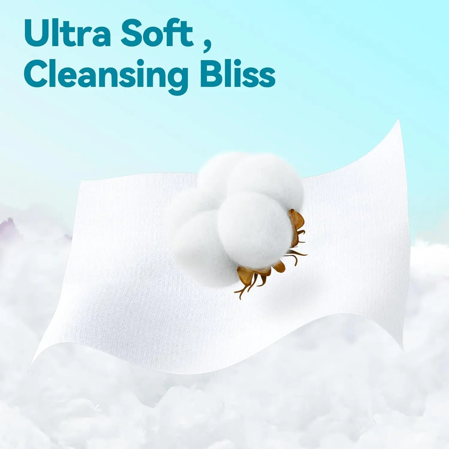 Disposable Face Towels - 100% Cotton, Unscented for Sensitive Skin, Super Soft & Thick Makeup Remover Wipes, 480 Count view 5