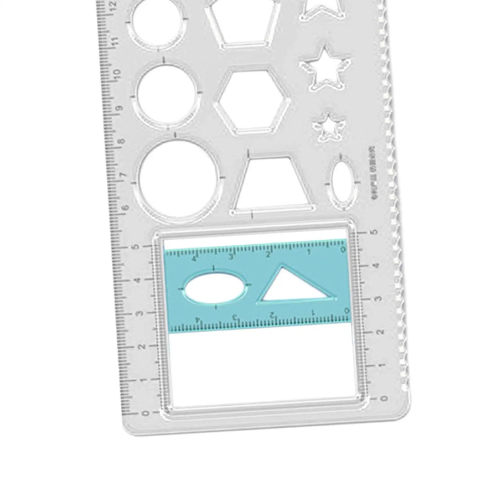 Geometric Ruler Drawing Template Supplies Measuring Stencil Tool Craft Drawing