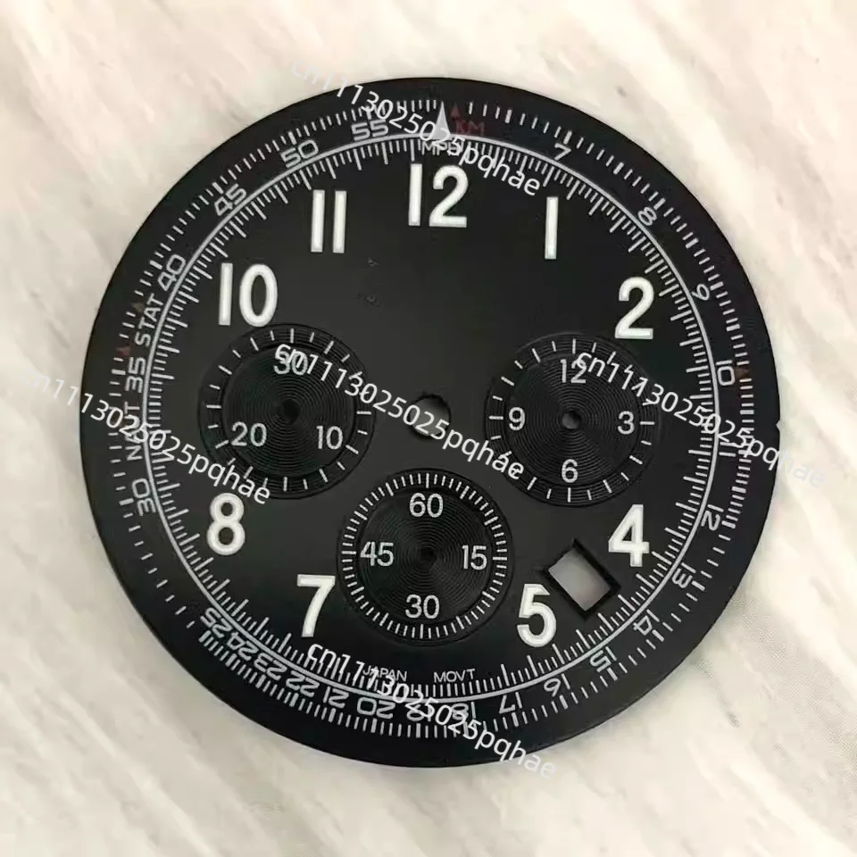new watch accessories dial 36.8MM green luminous suitable for  quartz movement literal
