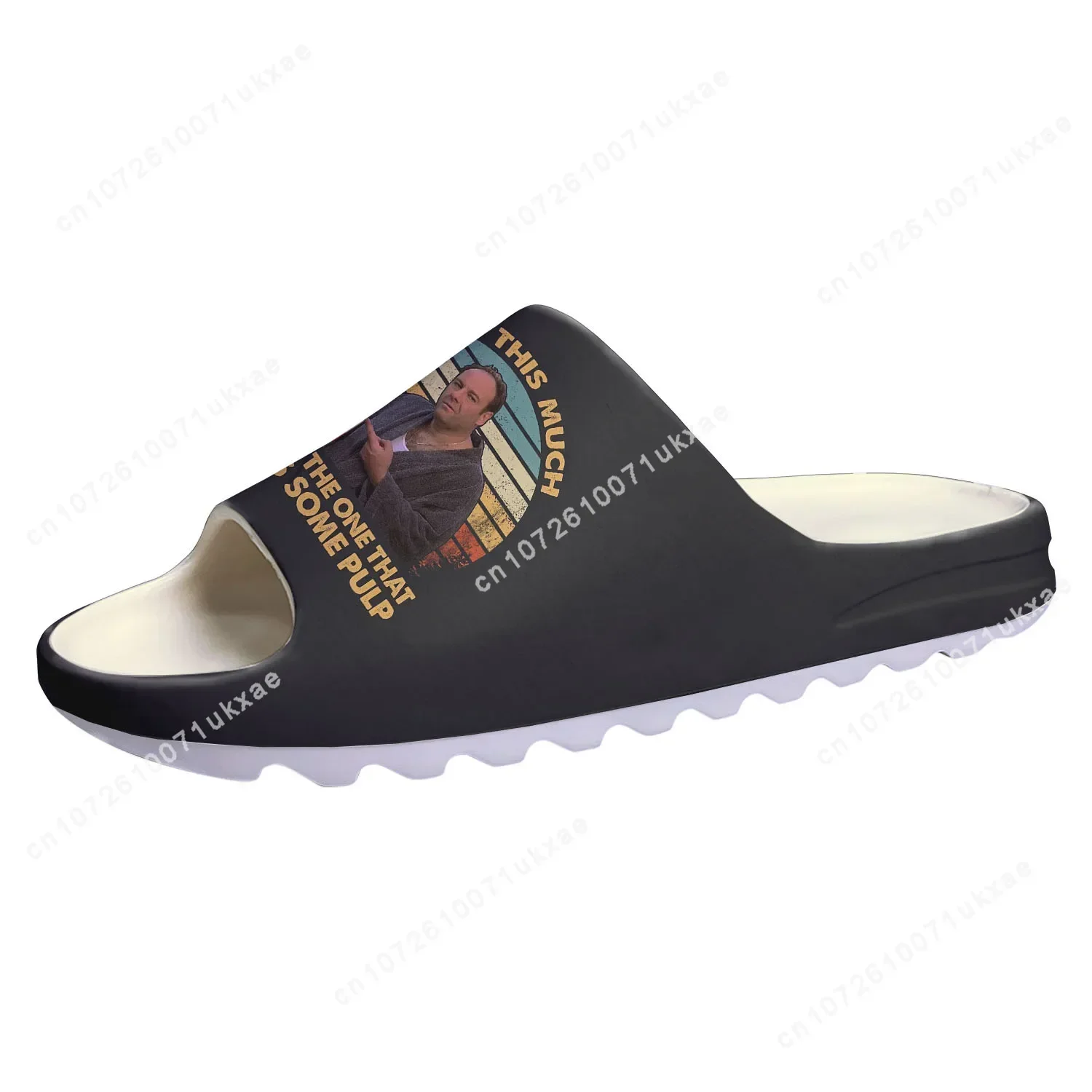 Sopranos Soft Sole Sllipers Home Clogs Tony Soprano Gandolfini Step On Water Shoes Mens Womens Teenager Step in Custom Sandals