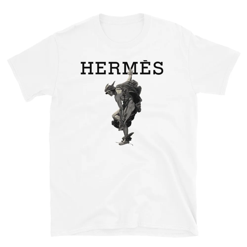 Футболка с принтом Греческого бога искусства скорости