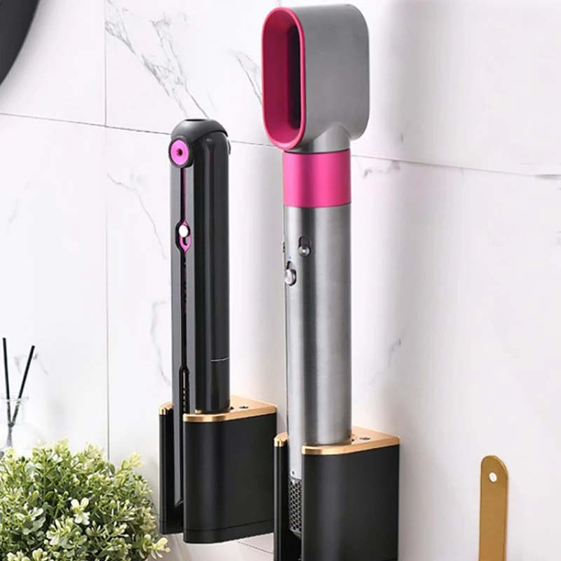 Universal Storage Bracket for Dyson Hair Dryer Straightener HT01/HS03/HS01/SH05 Curling Iron Free Punching Storage Shelf