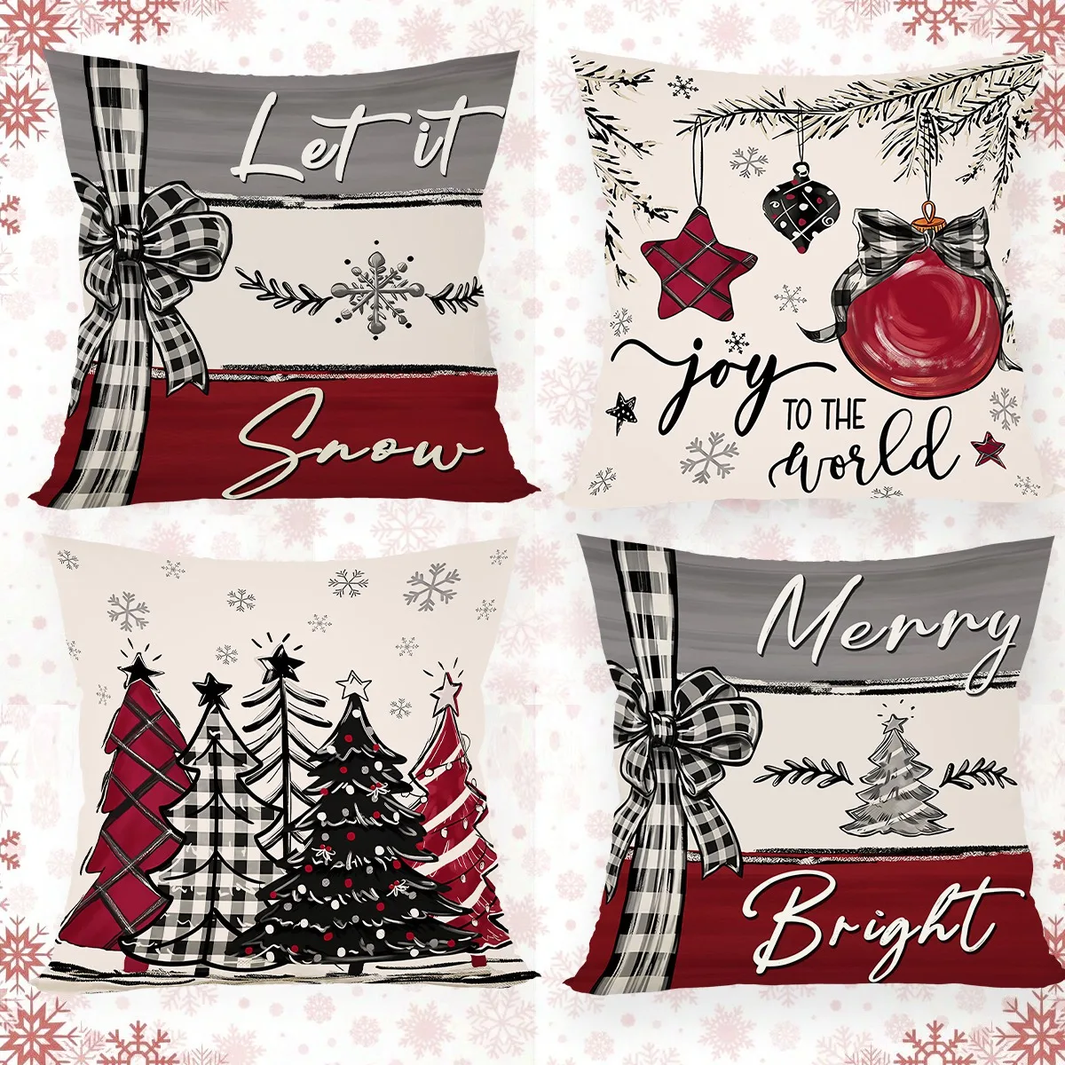 Frohe Weihnachten dekorative Kissenbezug Wurfkissenbezug Schlafzimmer Kissenbezug Kissenbezug Home Decor Weihnachtsdekoration 2025,