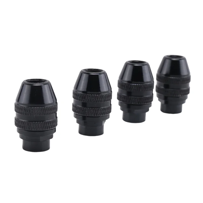 

ABRB-4 Pcs Quick Change Chuck Multifunction Universal Mini Keyless Drill Chuck For Dremel Electric Grinder Tool 0.4-3.2Mm