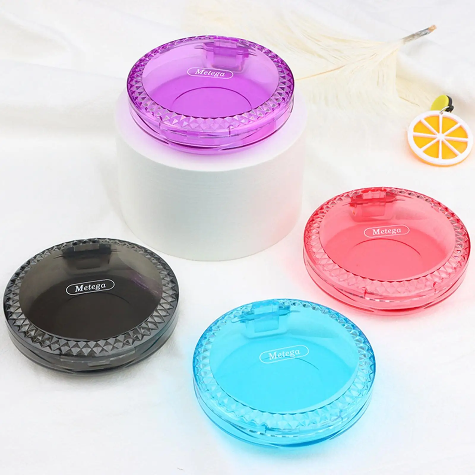 Denture Bath Storage Box for Retainer and Teeth Braces with Sealed Cover PC Plastic Case for Travel Mouthguard Ear Plugs