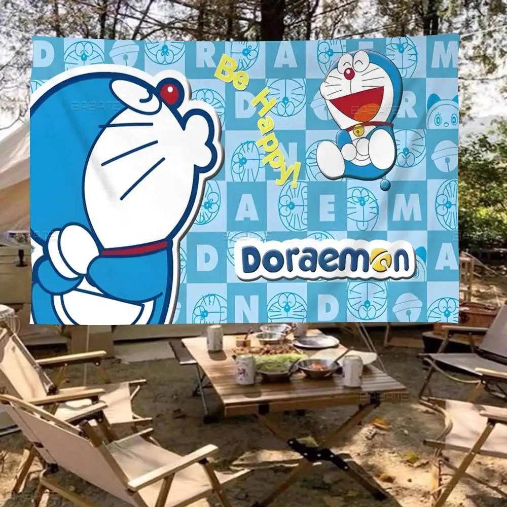 

Funny D-DoraemonS Cartoon Cartoon Flag Art Science Fiction Room Home Decor Wall Hanging Home Decor Banner