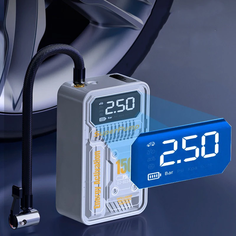 

Electric Inflation Air Pump Mini Car Tire Pump Portable Air Compressor With Digital Display for Car Motorcycle Bike Balls