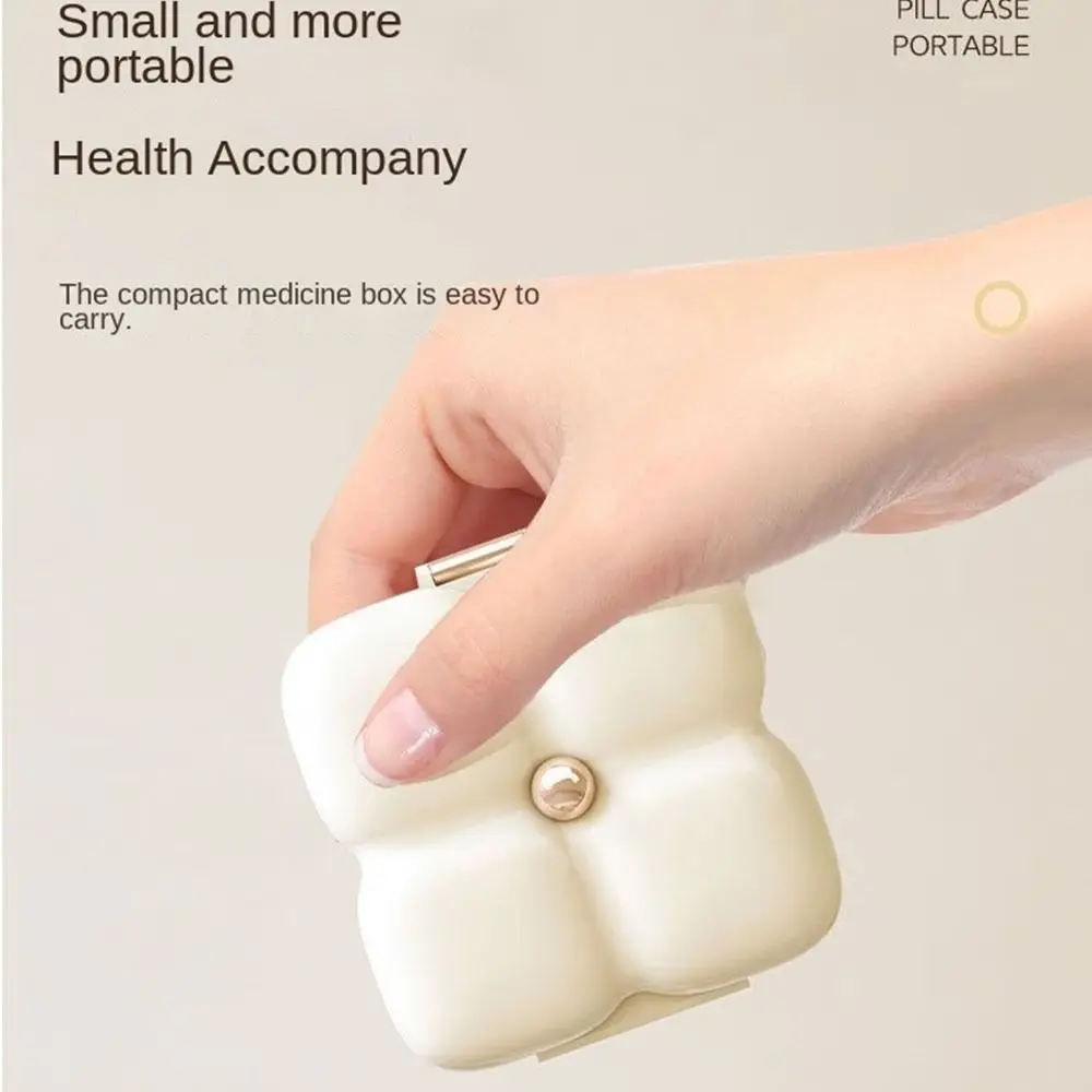 

Multiple Compartments Mini Pill Box Sealed Seven Days Pills Organizer Case Moisture-proof WeeklyLight Resistant
