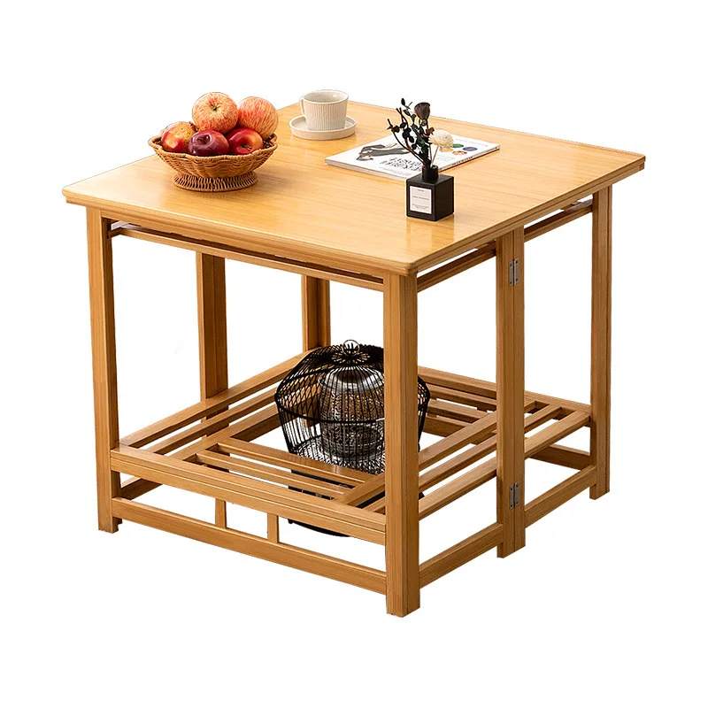 Multi-purpose folding table, winter home use, bamboo roasting table, simple coffee table