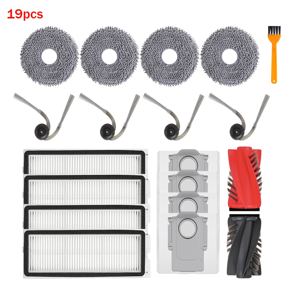 Filter Mop Doek Zijborstelzakken Voor Roborock Qrevo Curv/Qrevo S5V/Qrevo Curv S5X/Qrevo C/Qrevo C Pro/Qrevo CurvC/P20 PRO Vacuüm