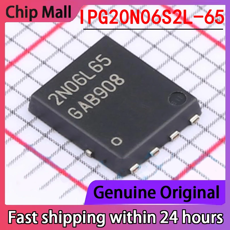 

1PCS New IPG20N06S2L-65 Screen Printed 2N06L65 Package TDSON-8 Field-effect Transistor (MOSFET)