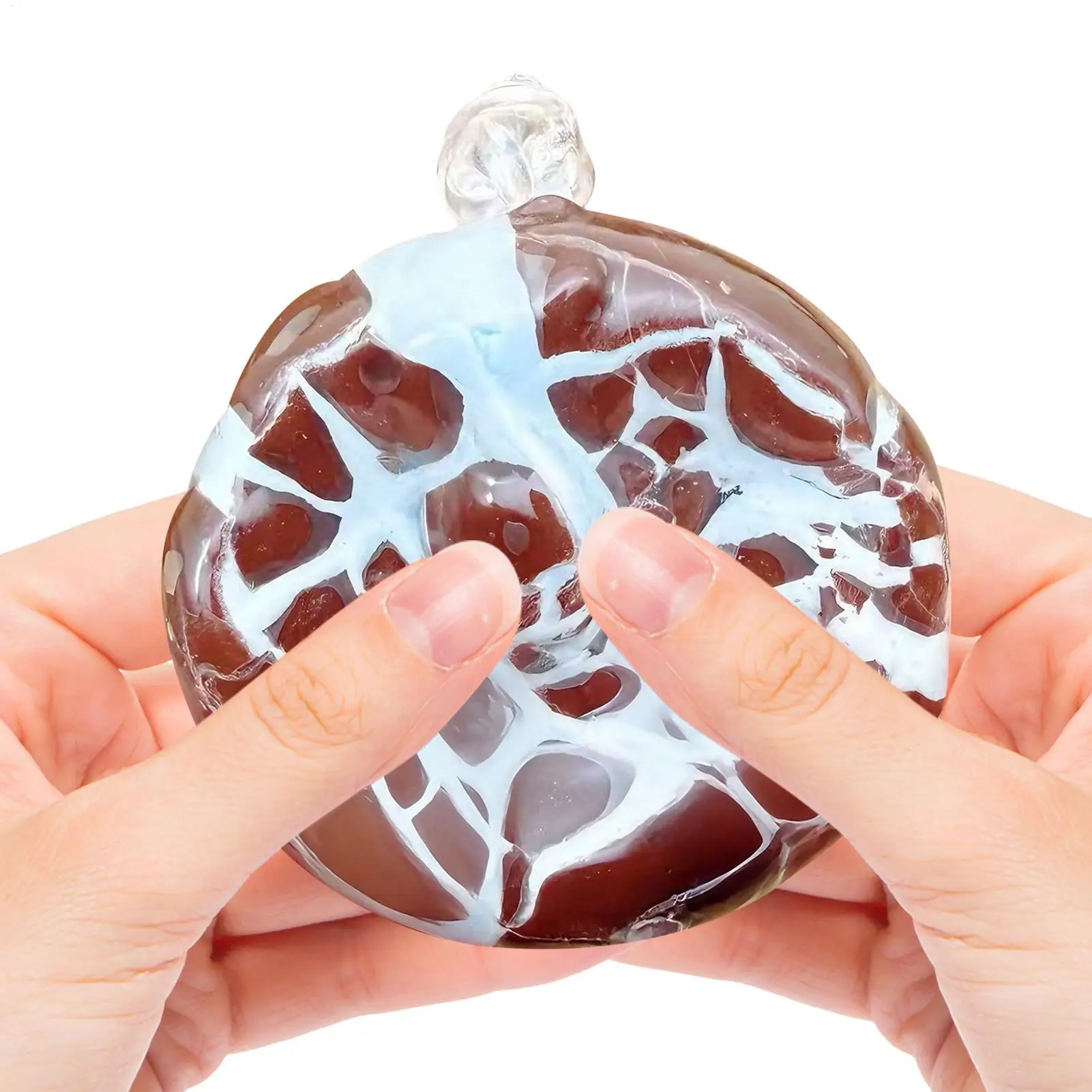 Squeeze Ball Slow Rebound Wax Coating Toy Squeeze Crispy Chocolate Ball Sensory Fidget Toy for Kids Adults Party Creative Gifts