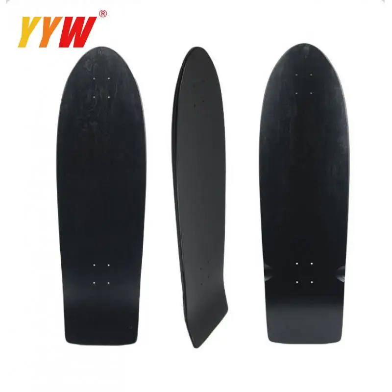 

34 inch skateboard deck Black 7 Layers professional cruiser longboard surfskate deck accessories skateboard supplies