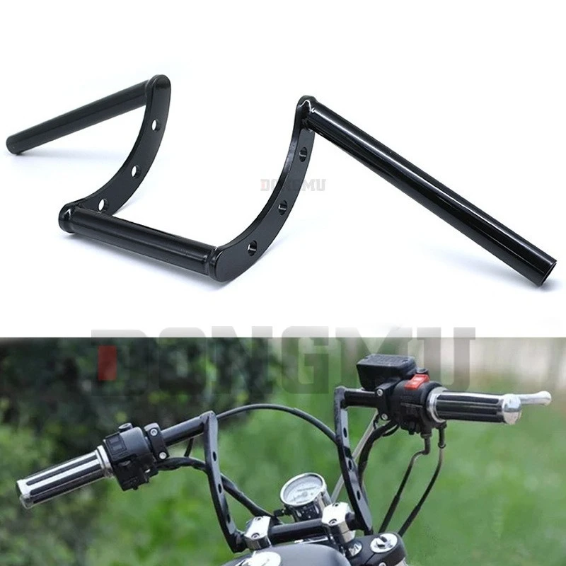 

Retro motorcycle handlebars, Z-shaped handlebars, universal handlebars for modified cruising cruisers and universal grips
