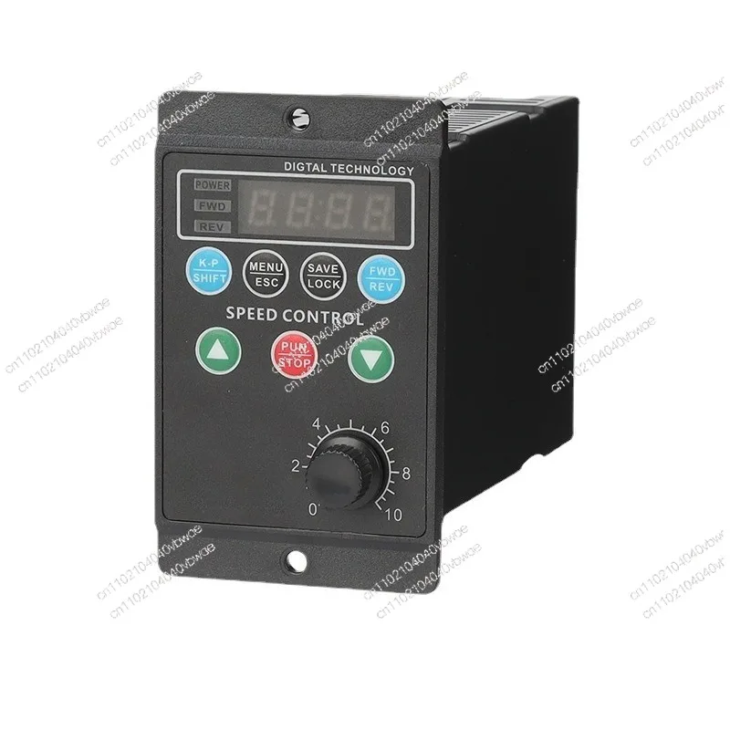 

AC220 small simple three-phase motor vector frequency conversion precision speed control electronic controller T13-750W-12-H