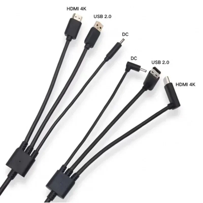 Brand new For HTC Vive 3-in-1 Accessories Replacement  Round wire Cable HDMI 5M, USB, Power VR games